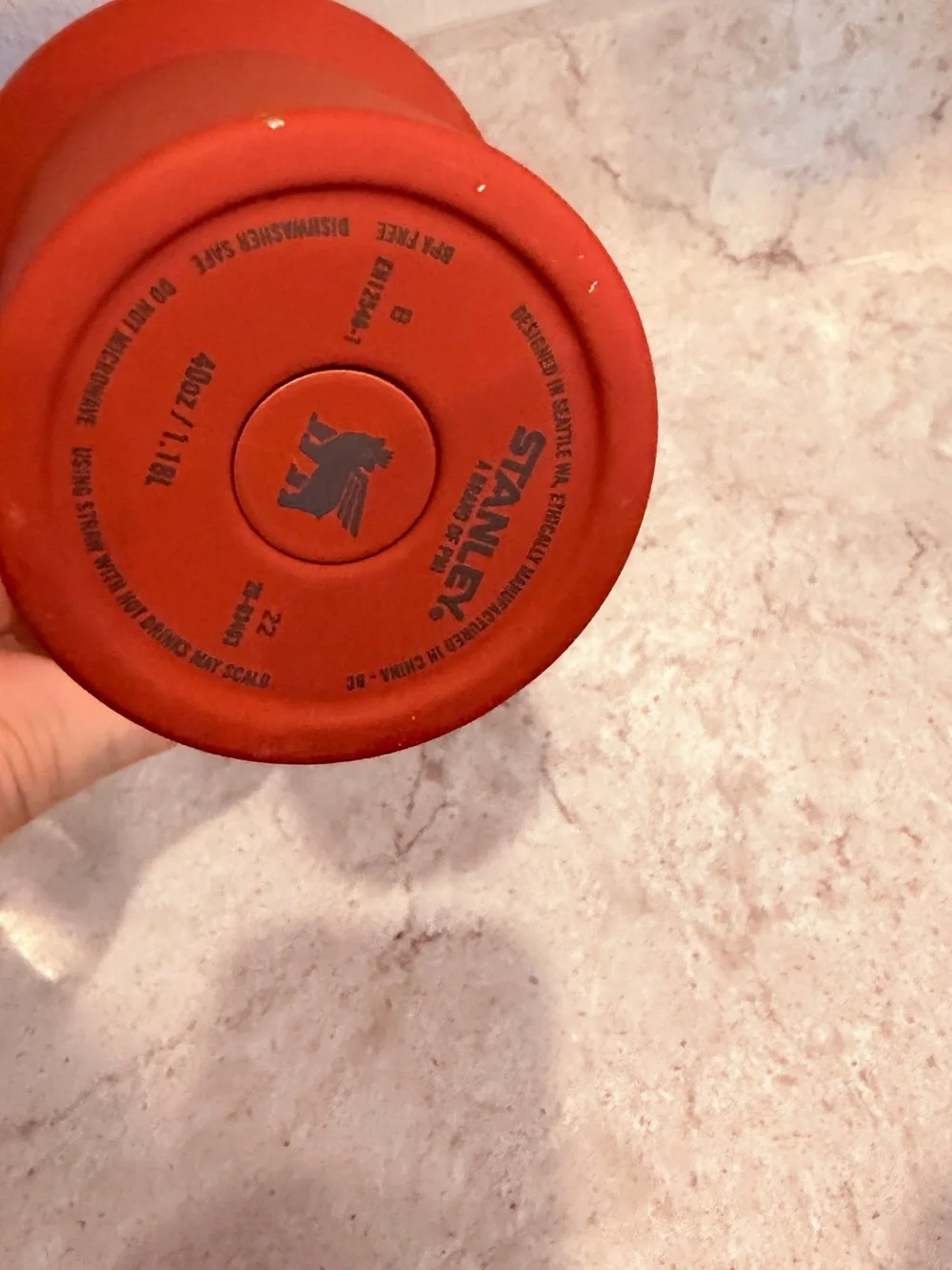 Stanley burnt orange Insulated Travel Mug with Handle 40oz.